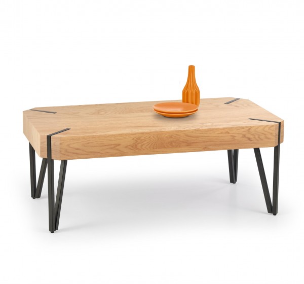 EMILY c.table, color: golden oak / black DIOMMI V-CH-EMILY-LAW-DĄB_ZŁOTY