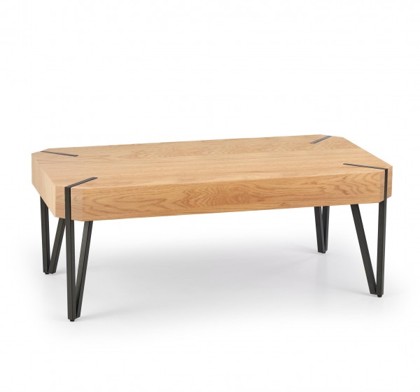 EMILY c.table, color: golden oak / black DIOMMI V-CH-EMILY-LAW-DĄB_ZŁOTY