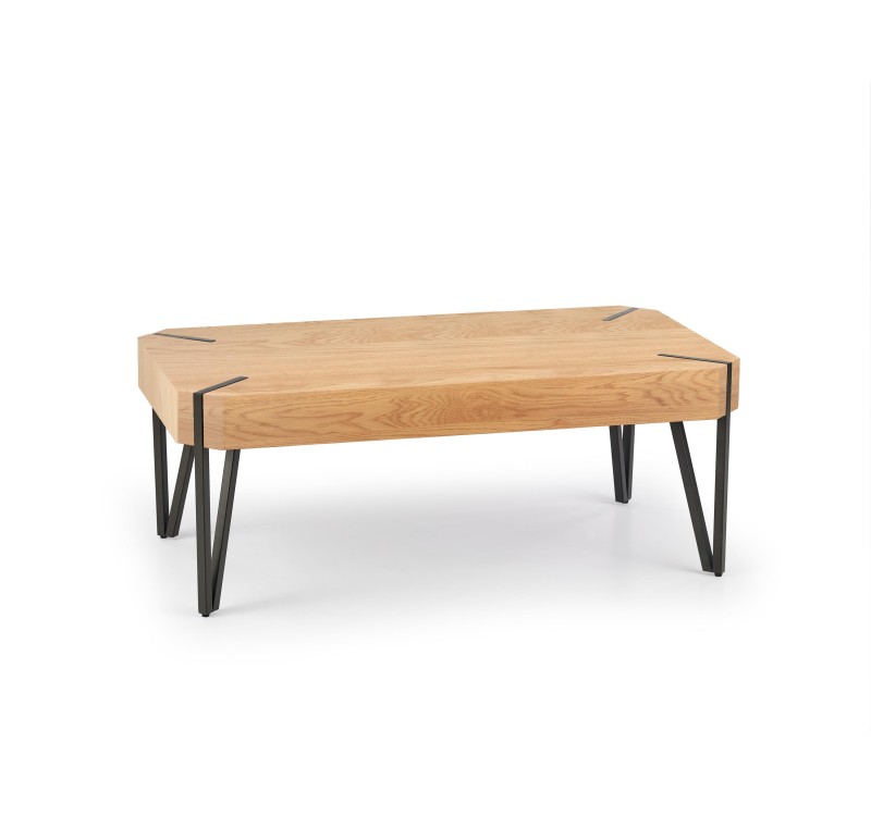 EMILY c.table, color: golden oak / black DIOMMI V-CH-EMILY-LAW-DĄB_ZŁOTY