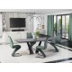 FANGOR extension table, color: top - dark grey, legs - black DIOMMI V-CH-FANGOR-ST