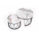 FORMOSA set of 2 coffee tables, white marble DIOMMI V-CH-FORMOSA-LAW