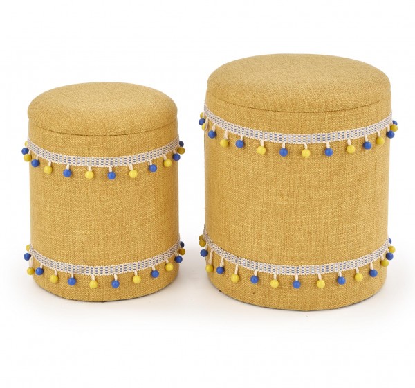 GRADO set of two color: yellow DIOMMI V-CH-GRADO-PUFA-ŻÓŁTY