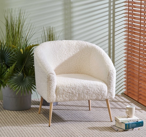 GRIFON 2 leisure armchair cream / natural DIOMMI V-CH-GRIFON_2-FOT-KREMOWY