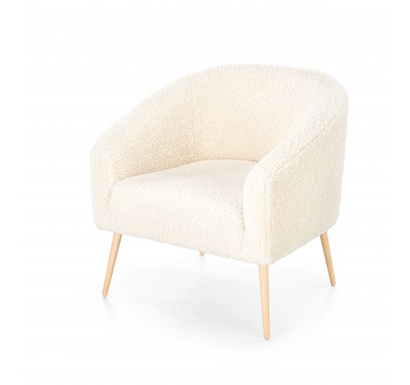 GRIFON 2 leisure armchair cream / natural DIOMMI V-CH-GRIFON_2-FOT-KREMOWY