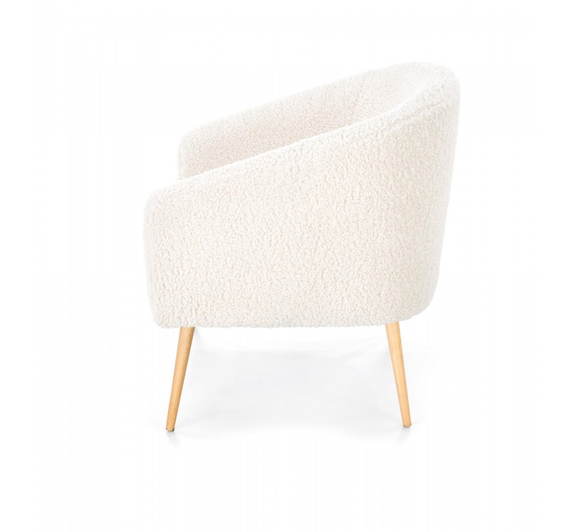 GRIFON 2 leisure armchair cream / natural DIOMMI V-CH-GRIFON_2-FOT-KREMOWY