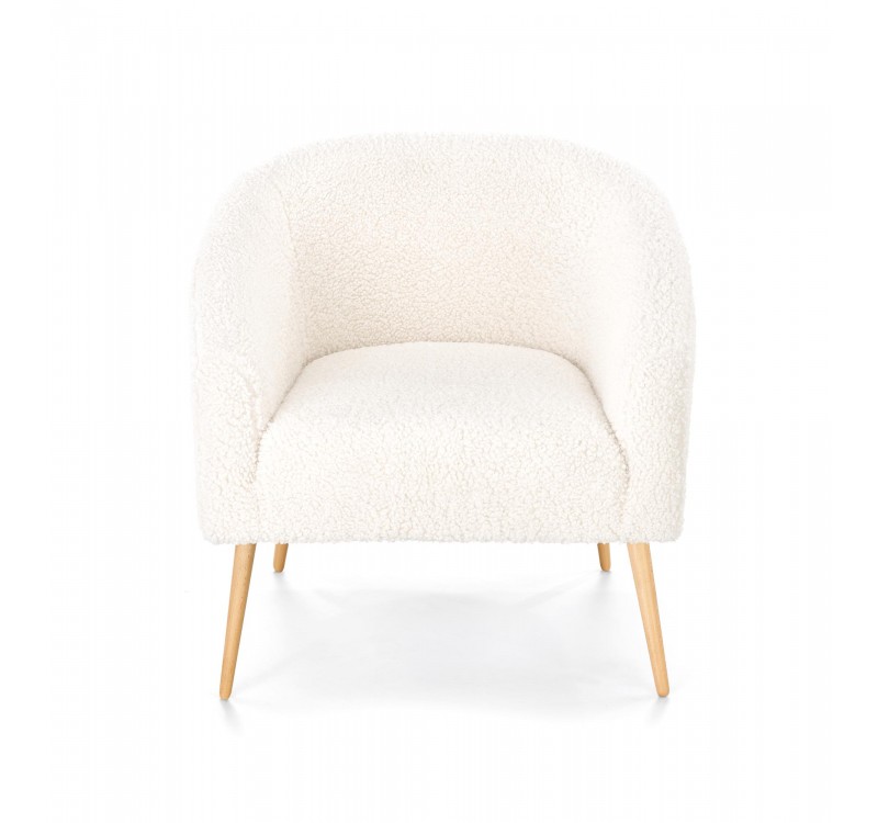 GRIFON 2 leisure armchair cream / natural DIOMMI V-CH-GRIFON_2-FOT-KREMOWY