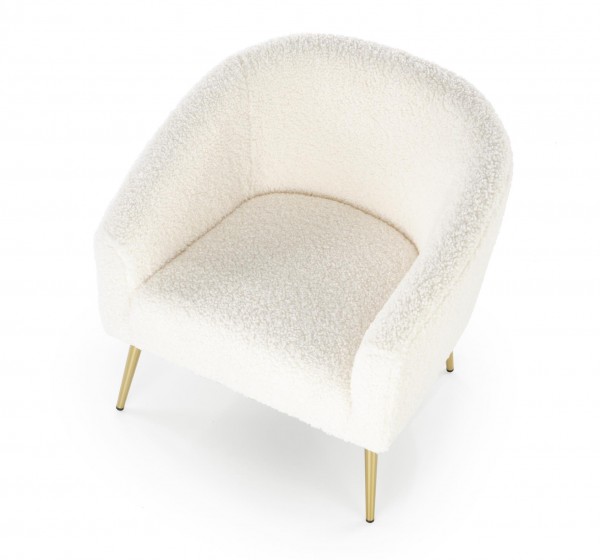 GRIFON leisure armchair cream / gold DIOMMI V-CH-GRIFON-FOT-KREMOWY