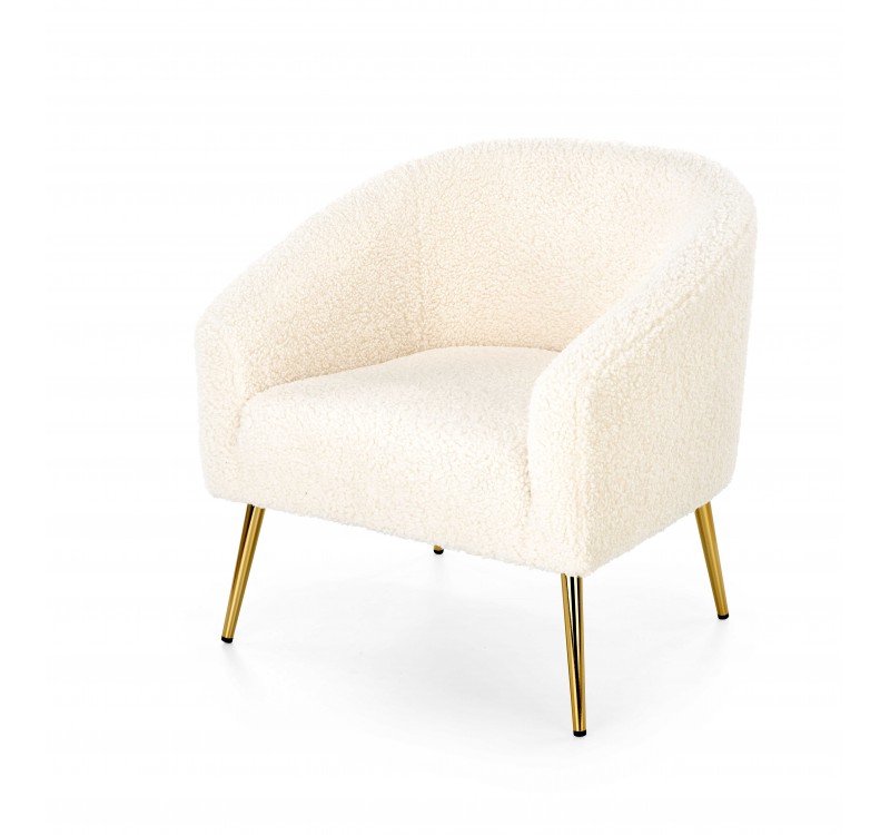 GRIFON leisure armchair cream / gold DIOMMI V-CH-GRIFON-FOT-KREMOWY