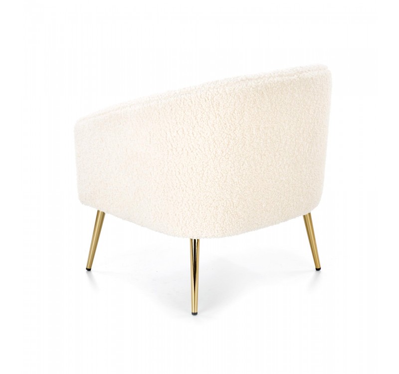 GRIFON leisure armchair cream / gold DIOMMI V-CH-GRIFON-FOT-KREMOWY