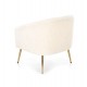 GRIFON leisure armchair cream / gold DIOMMI V-CH-GRIFON-FOT-KREMOWY