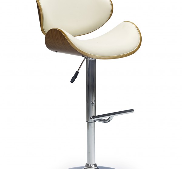 H44 bar stool color: walnut/creamy DIOMMI V-CH-H/44-ORZECH-KREMOWY