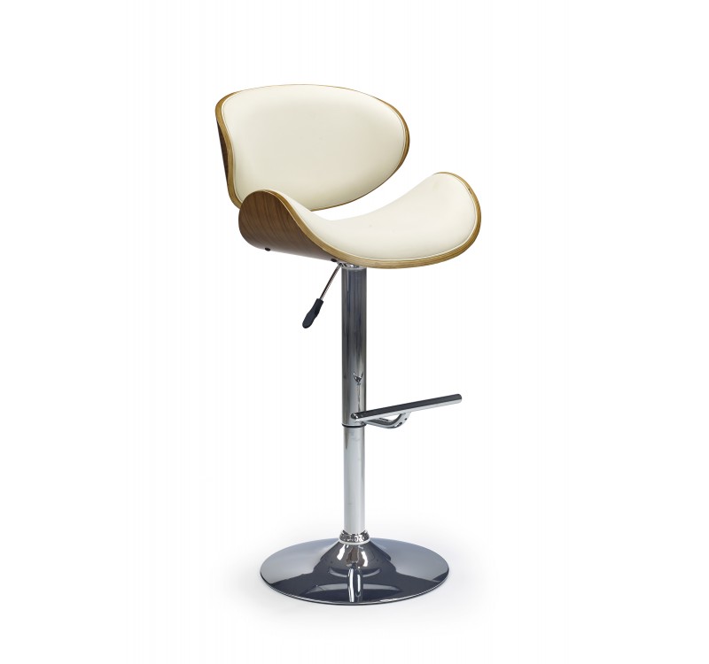 H44 bar stool color: walnut/creamy DIOMMI V-CH-H/44-ORZECH-KREMOWY