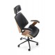 IGNAZIO swivel armchair, walnut/black DIOMMI V-CH-IGNAZIO-FOT-CZARNY