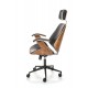 IGNAZIO swivel armchair, walnut/black DIOMMI V-CH-IGNAZIO-FOT-CZARNY