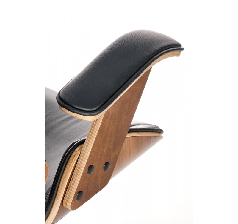 IGNAZIO swivel armchair, walnut/black DIOMMI V-CH-IGNAZIO-FOT-CZARNY