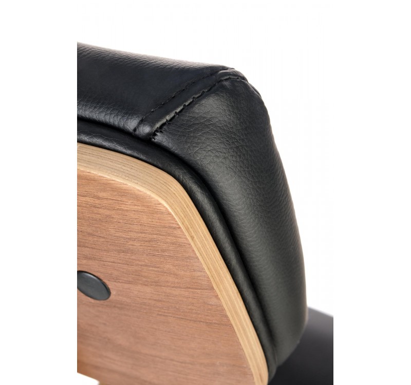 IGNAZIO swivel armchair, walnut/black DIOMMI V-CH-IGNAZIO-FOT-CZARNY