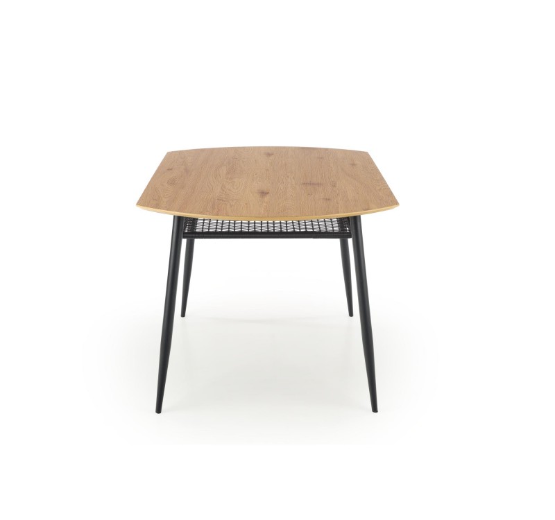 JACKSON table, color: top - golden oak, legs - black DIOMMI V-CH-JACKSON-ST