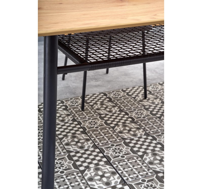 JACKSON table, color: top - golden oak, legs - black DIOMMI V-CH-JACKSON-ST