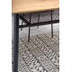JACKSON table, color: top - golden oak, legs - black DIOMMI V-CH-JACKSON-ST