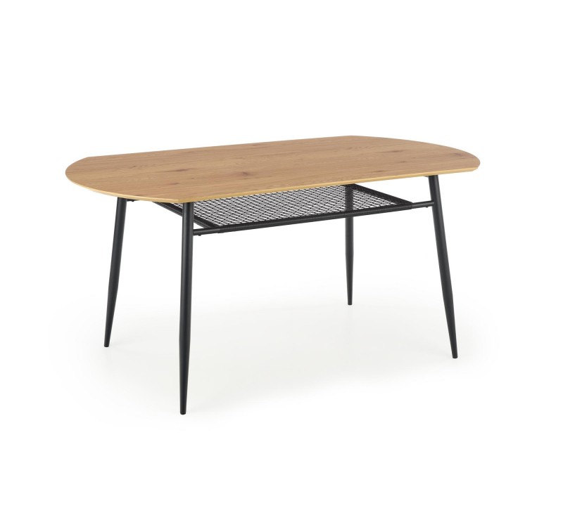 JACKSON table, color: top - golden oak, legs - black DIOMMI V-CH-JACKSON-ST