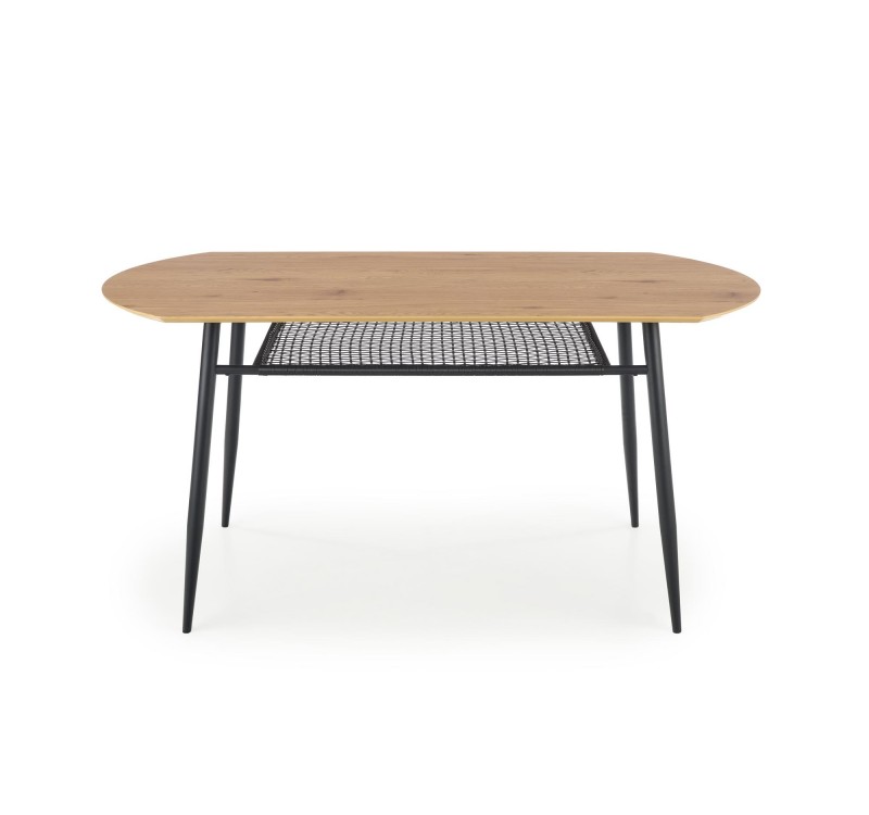 JACKSON table, color: top - golden oak, legs - black DIOMMI V-CH-JACKSON-ST