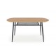 JACKSON table, color: top - golden oak, legs - black DIOMMI V-CH-JACKSON-ST