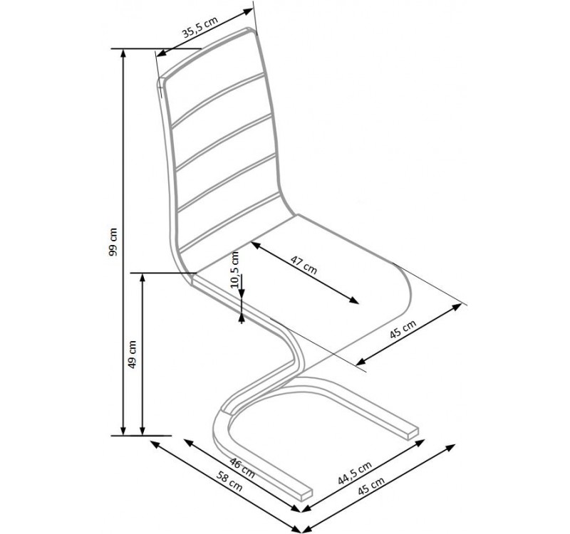 K194 chair color: black DIOMMI V-CH-K/194-KR