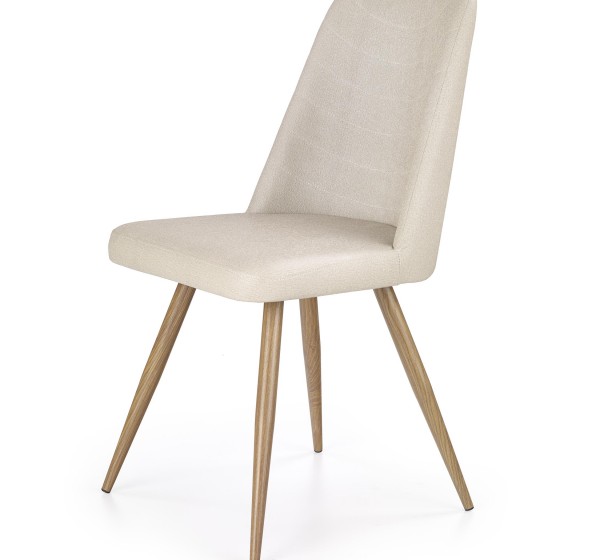 K214 chair, color: dark cream / honey oak DIOMMI V-CH-K/214-KR-C.KREMOWY/D.MIODOWY