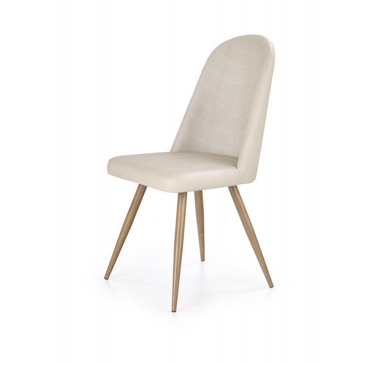 K214 chair, color: dark cream / honey oak DIOMMI V-CH-K/214-KR-C.KREMOWY/D.MIODOWY