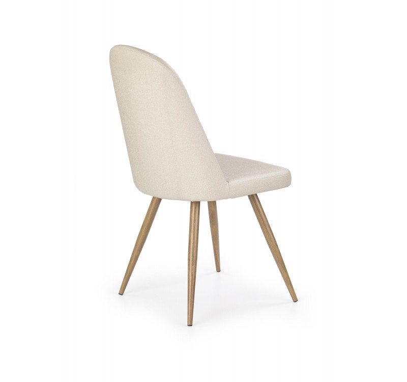 K214 chair, color: dark cream / honey oak DIOMMI V-CH-K/214-KR-C.KREMOWY/D.MIODOWY
