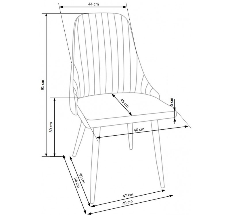 K285 chair, color: beige DIOMMI V-CH-K/285-KR-BEŻOWY