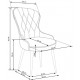 K366 chair, color: grey DIOMMI V-CH-K/366-KR-POPIEL