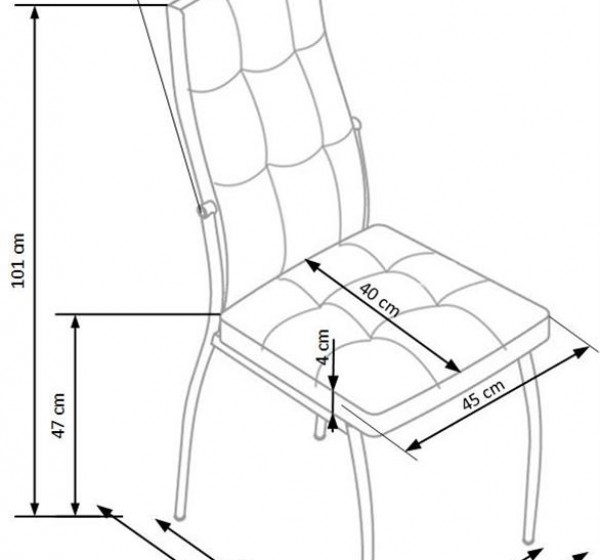 K416 chair, color: dark green DIOMMI V-CH-K/416-KR-C.ZIELONY