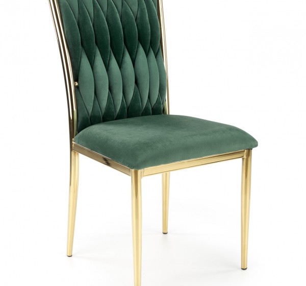 K436 chair color: dark green / gold DIOMMI V-CH-K/436-KR-C.ZIELONY/ZŁOTY