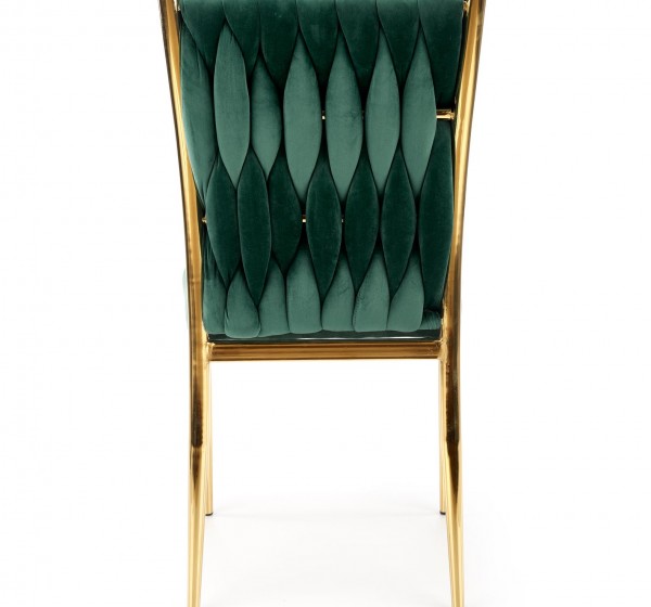 K436 chair color: dark green / gold DIOMMI V-CH-K/436-KR-C.ZIELONY/ZŁOTY