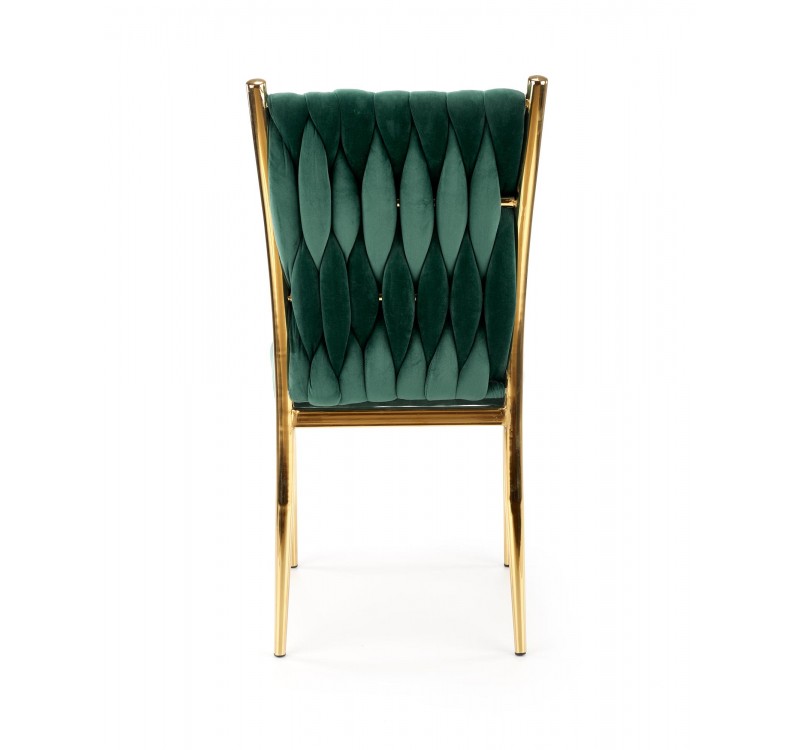 K436 chair color: dark green / gold DIOMMI V-CH-K/436-KR-C.ZIELONY/ZŁOTY