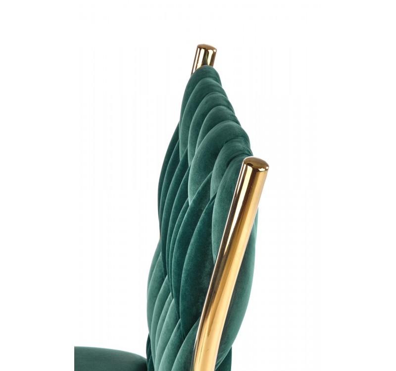K436 chair color: dark green / gold DIOMMI V-CH-K/436-KR-C.ZIELONY/ZŁOTY