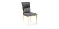 K436 chair color: grey / gold DIOMMI V-CH-K/436-KR-POPIELATY/ZŁOTY