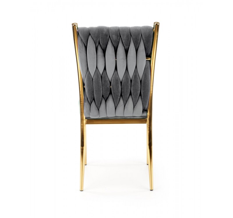 K436 chair color: grey / gold DIOMMI V-CH-K/436-KR-POPIELATY/ZŁOTY