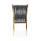 K436 chair color: grey / gold DIOMMI V-CH-K/436-KR-POPIELATY/ZŁOTY