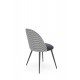 K478 chair, color: black - white DIOMMI V-CH-K/478-KR