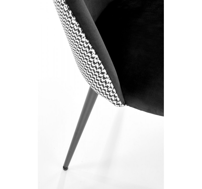 K478 chair, color: black - white DIOMMI V-CH-K/478-KR