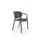 K491 plastic chair black DIOMMI V-CH-K/491-KR-CZARNY