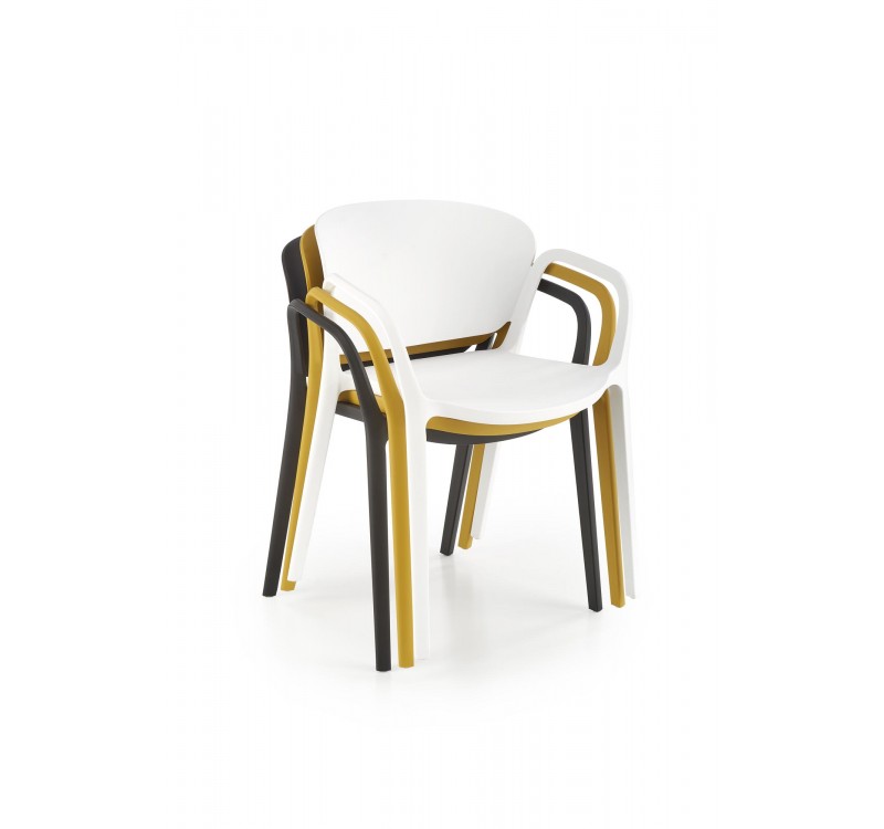 K491 plastic chair mustard DIOMMI V-CH-K/491-KR-MUSZTARDOWY