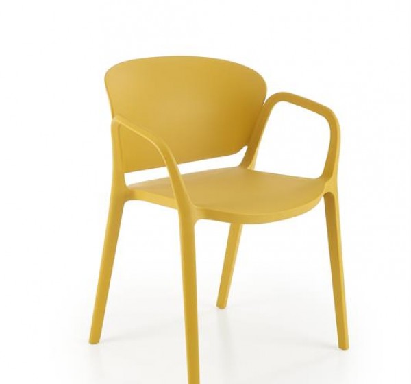 K491 plastic chair mustard DIOMMI V-CH-K/491-KR-MUSZTARDOWY