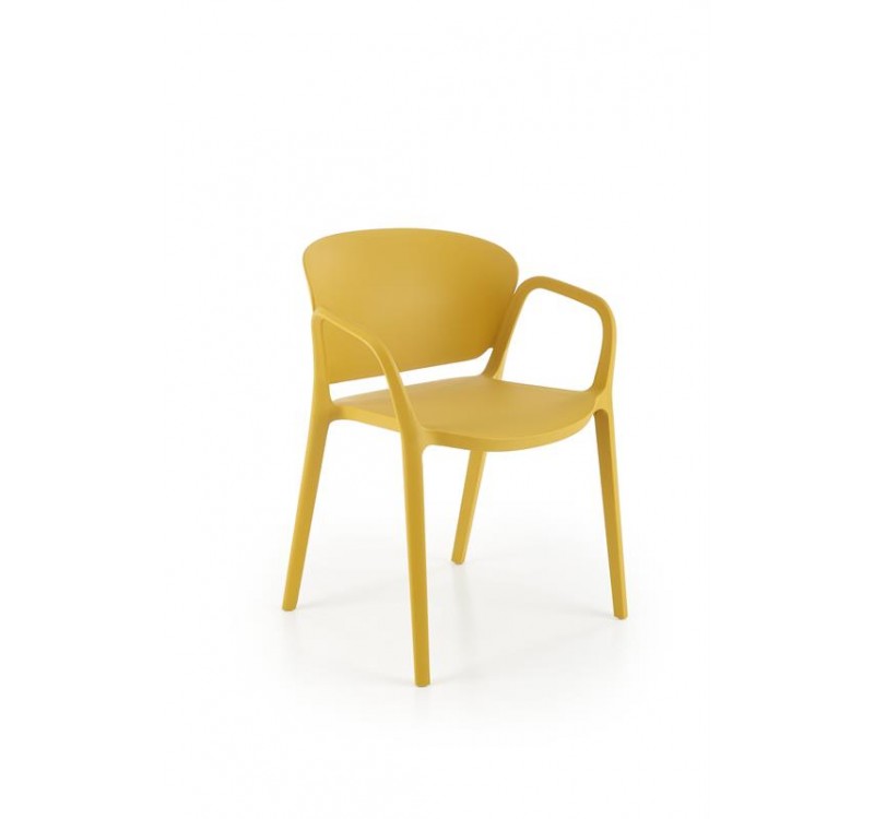 K491 plastic chair mustard DIOMMI V-CH-K/491-KR-MUSZTARDOWY