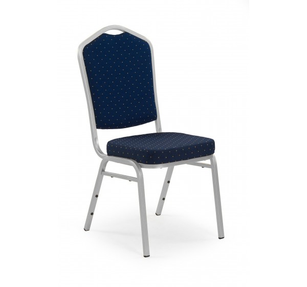 K66 S chair color: blue, silver frame DIOMMI V-CH-K/66S-KR-NIEBIESKI