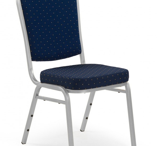K66 S chair color: blue, silver frame DIOMMI V-CH-K/66S-KR-NIEBIESKI