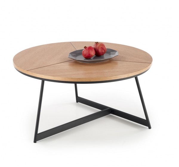 KARIDA c. table natural oak / black DIOMMI V-CH-KARIDA-LAW
