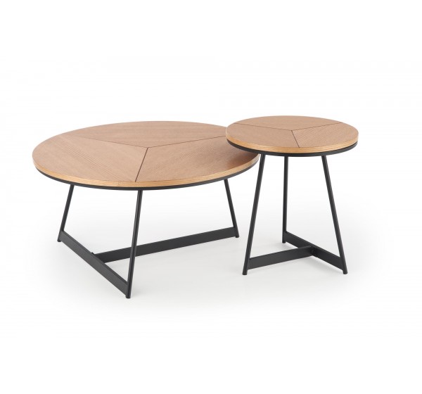KARIDA c. table natural oak / black DIOMMI V-CH-KARIDA-LAW